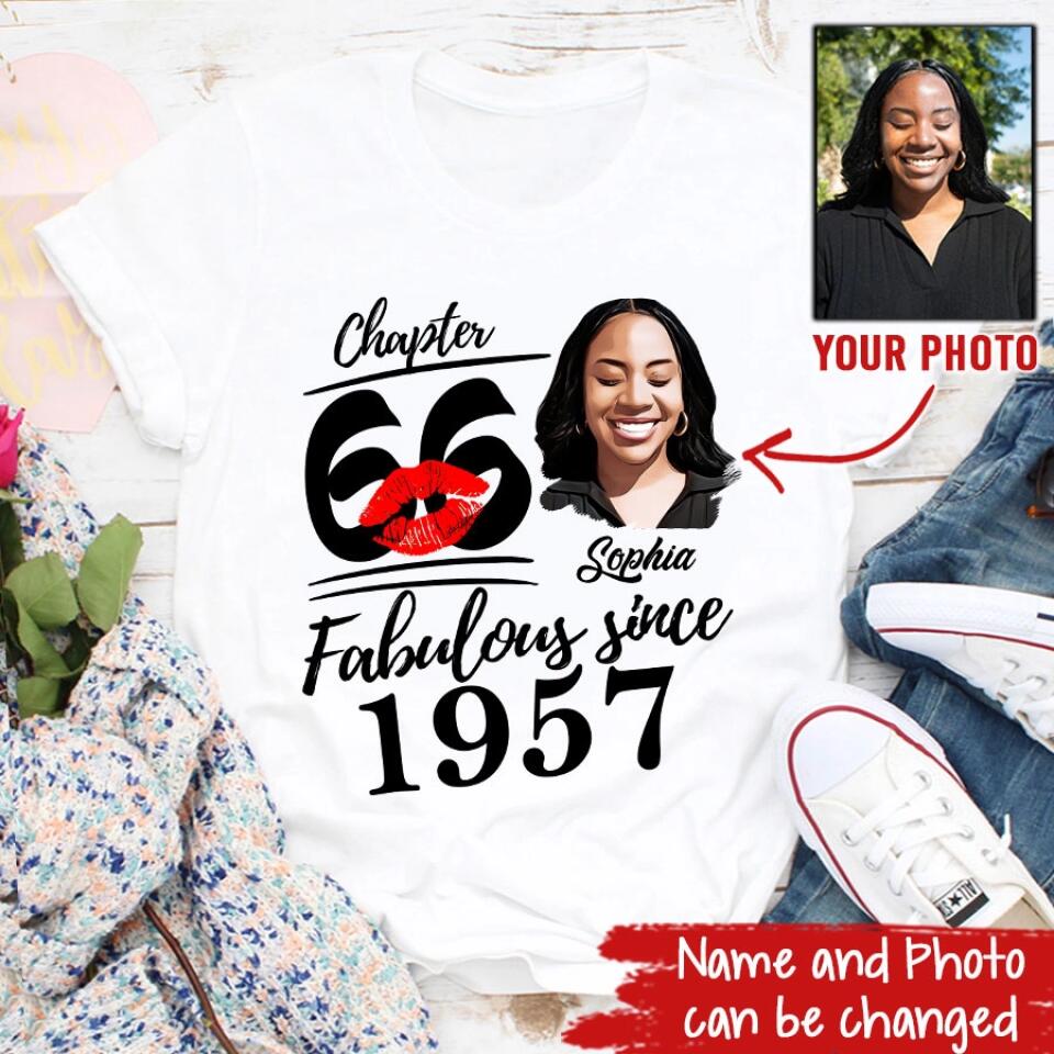 66th Birthday Shirts, Custom Birthday Shirts, Turning 66 Shirt, Gifts For Women Turning 66, 66 And Fabulous Shirt, 1957 Shirt, 66th Birthday Shirts For Her