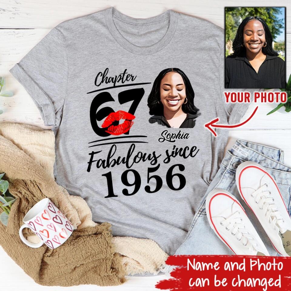 67th Birthday Shirts, Custom Birthday Shirts, Turning 67 Shirt, Gifts For Women Turning 67, 67 And Fabulous Shirt, 1956 Shirt, 66th Birthday Shirts For Her