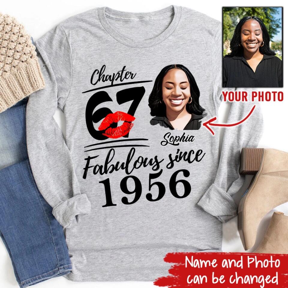 67th Birthday Shirts, Custom Birthday Shirts, Turning 67 Shirt, Gifts For Women Turning 67, 67 And Fabulous Shirt, 1956 Shirt, 66th Birthday Shirts For Her