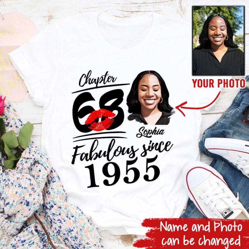 68th Birthday Shirts, Custom Birthday Shirts, Turning 68 Shirt, Gifts For Women Turning 68, 68 And Fabulous Shirt, 1955 Shirt, 68th Birthday Shirts For Her