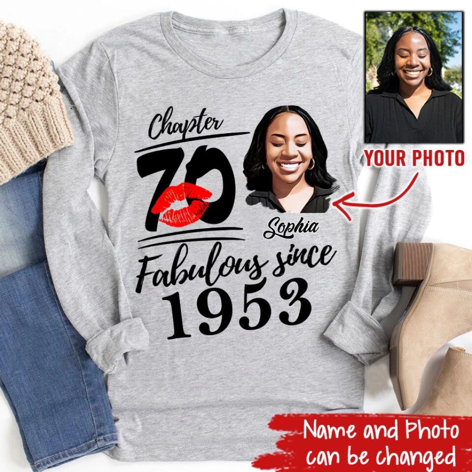 70th Birthday Shirts, Custom Birthday Shirts, Turning 70 Shirt, Gifts For Women Turning 70, 70 And Fabulous Shirt, 1953 Shirt, 70th Birthday Shirts For Her
