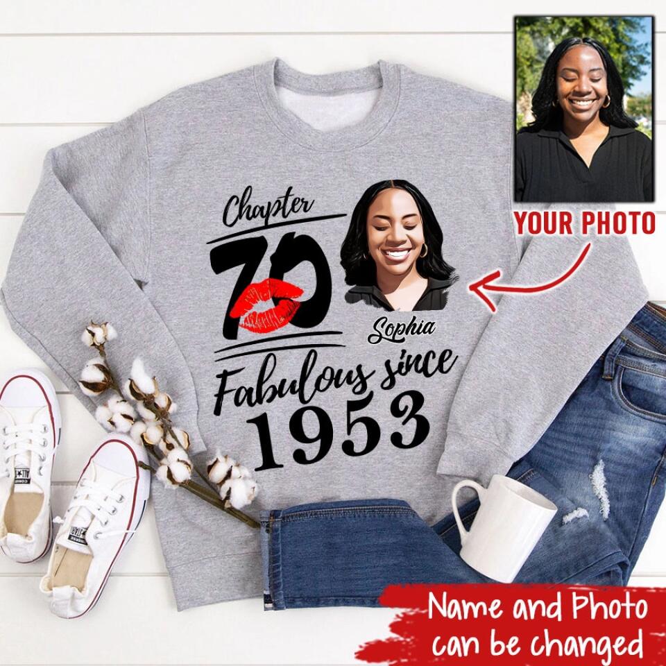 70th Birthday Shirts, Custom Birthday Shirts, Turning 70 Shirt, Gifts For Women Turning 70, 70 And Fabulous Shirt, 1953 Shirt, 70th Birthday Shirts For Her