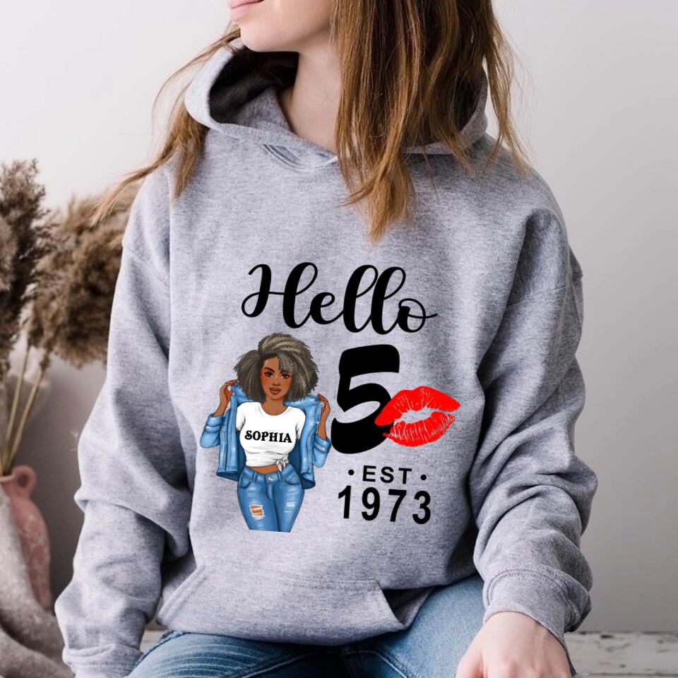 50th Birthday Shirts, Custom Birthday Shirts, Turning 50 Shirt, Gifts For Women Turning 50, 50 And Fabulous Shirt, 1973 Shirt, 50th Birthday Shirts For Her