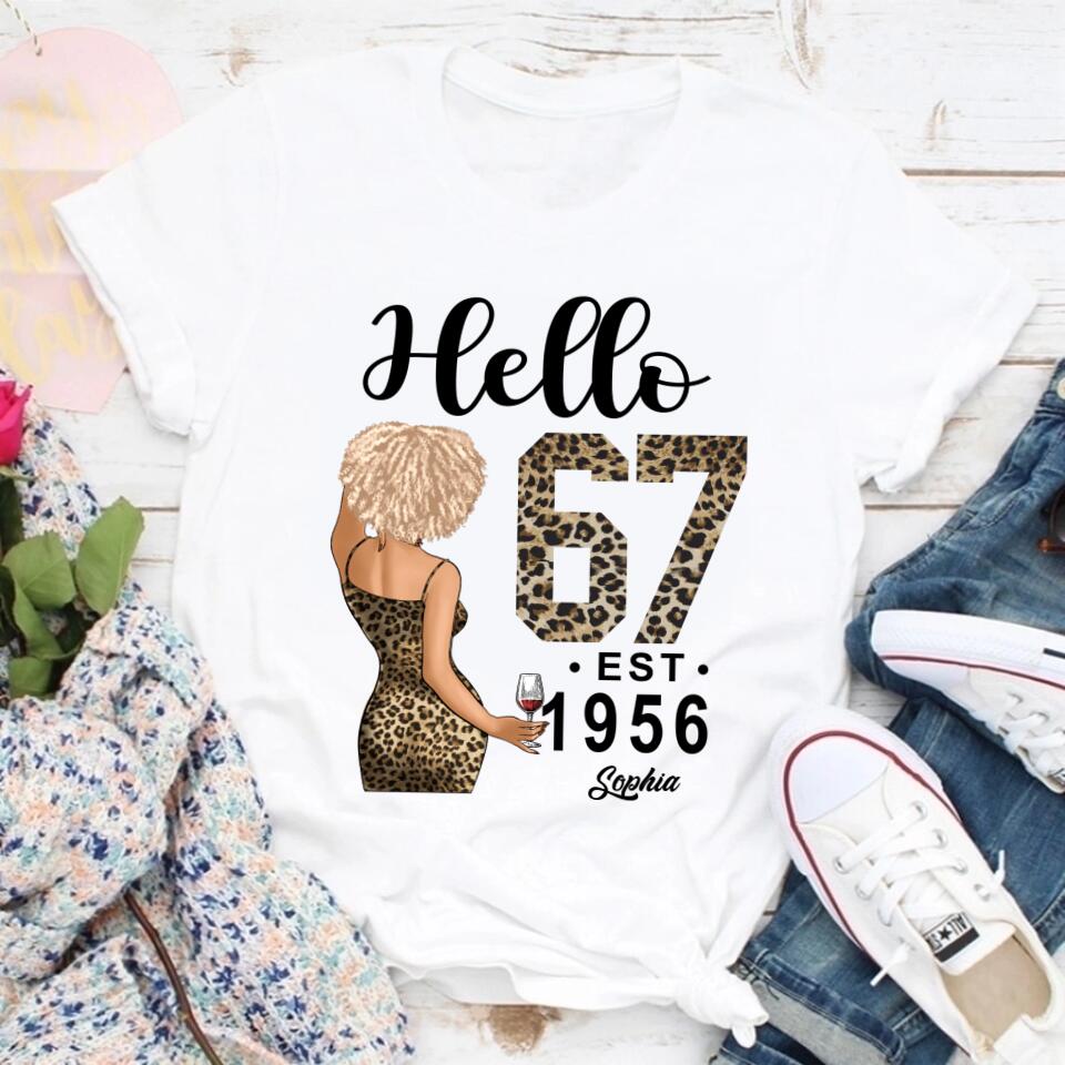 67th Birthday Shirts, Custom Birthday Shirts, Turning 67 Shirt, Gifts For Women Turning 67, 67 And Fabulous Shirt, 1956 Shirt, 67th Birthday Shirts For Her