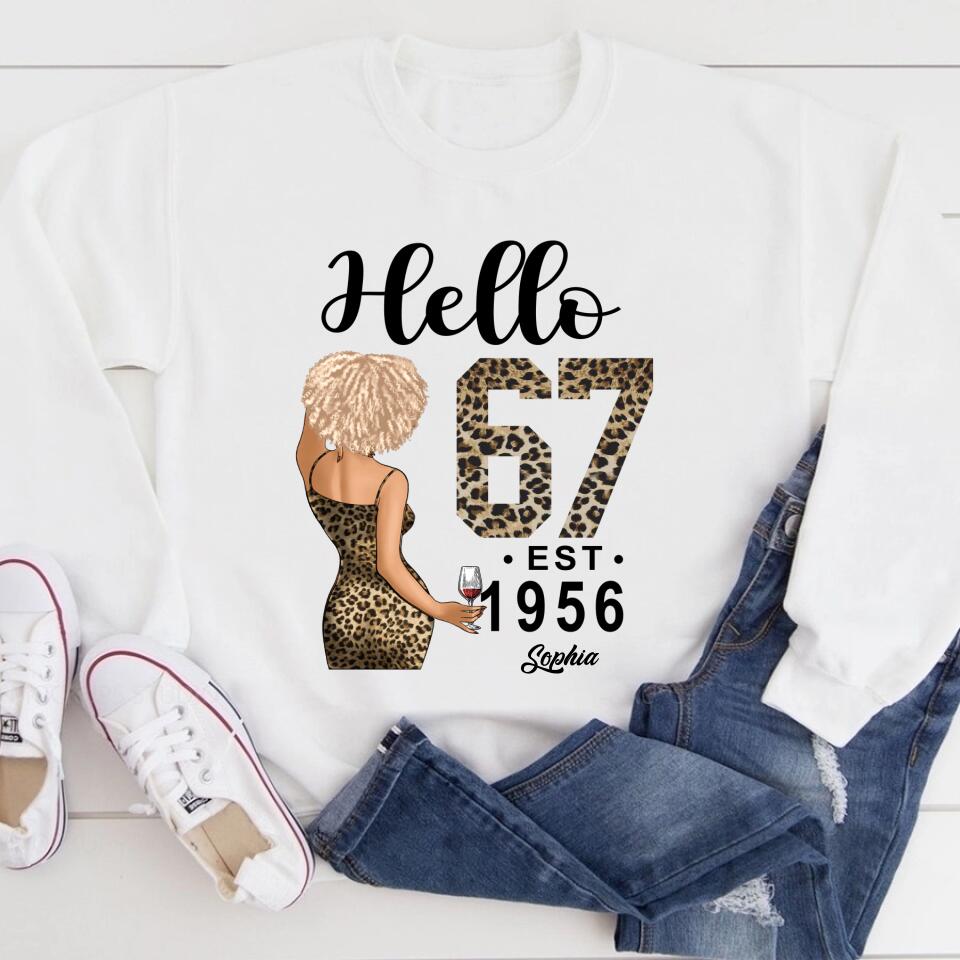 67th Birthday Shirts, Custom Birthday Shirts, Turning 67 Shirt, Gifts For Women Turning 67, 67 And Fabulous Shirt, 1956 Shirt, 67th Birthday Shirts For Her