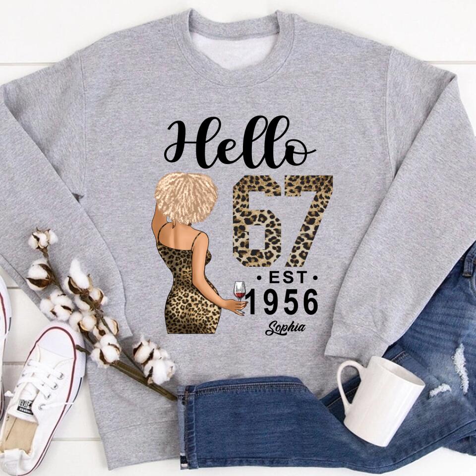 67th Birthday Shirts, Custom Birthday Shirts, Turning 67 Shirt, Gifts For Women Turning 67, 67 And Fabulous Shirt, 1956 Shirt, 67th Birthday Shirts For Her