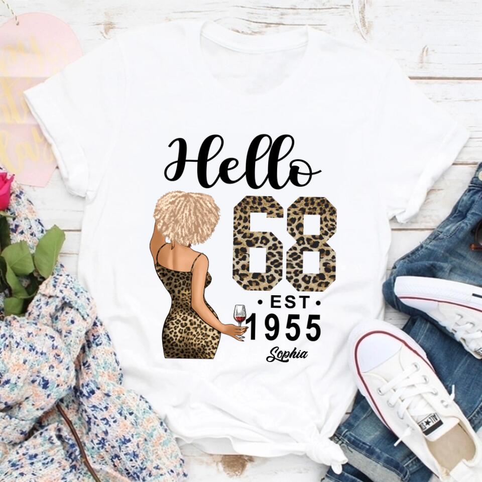 68th Birthday Shirts, Custom Birthday Shirts, Turning 68 Shirt, Gifts For Women Turning 68, 68 And Fabulous Shirt, 1955 Shirt, 68th Birthday Shirts For Her