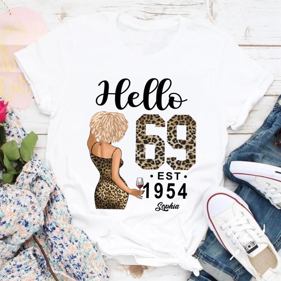 69th Birthday Shirts, Custom Birthday Shirts, Turning 69 Shirt, Gifts For Women Turning 69, 69 And Fabulous Shirt, 1954 Shirt, 69th Birthday Shirts For Her