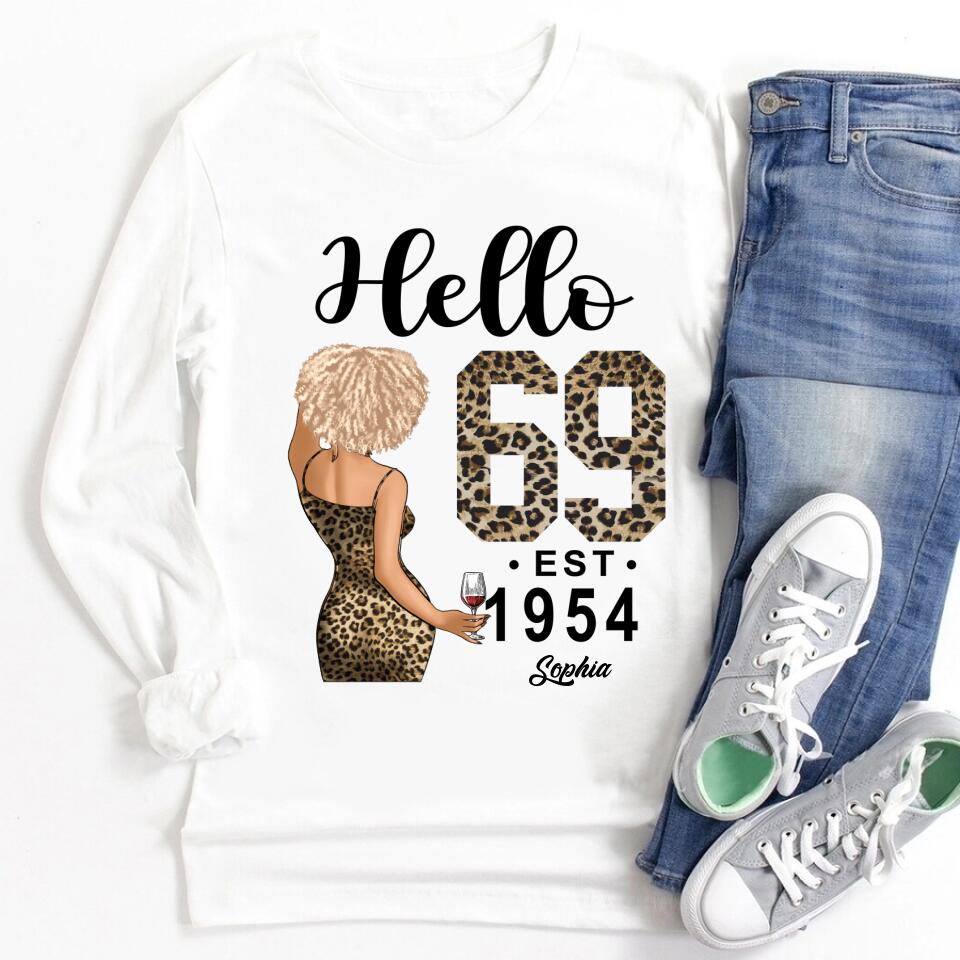 69th Birthday Shirts, Custom Birthday Shirts, Turning 69 Shirt, Gifts For Women Turning 69, 69 And Fabulous Shirt, 1954 Shirt, 69th Birthday Shirts For Her