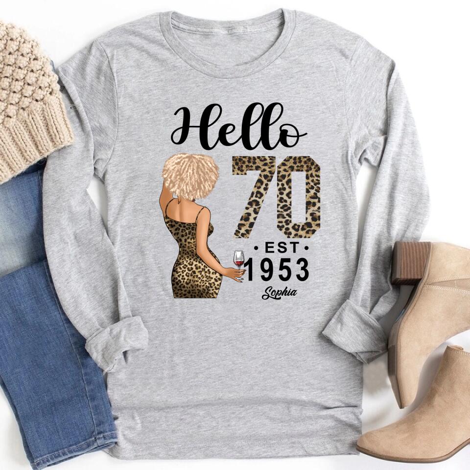 70th Birthday Shirts, Custom Birthday Shirts, Turning 70 Shirt, Gifts For Women Turning 70, 70 And Fabulous Shirt, 1953 Shirt, 70th Birthday Shirts For Her