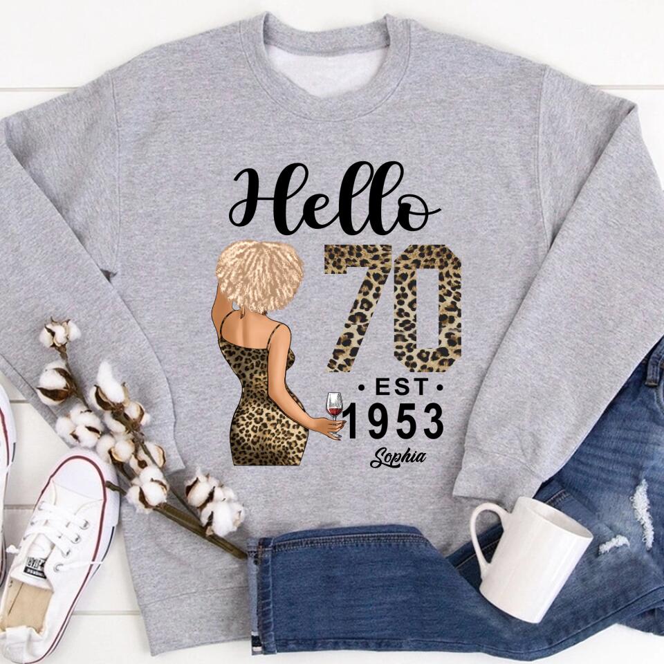 70th Birthday Shirts, Custom Birthday Shirts, Turning 70 Shirt, Gifts For Women Turning 70, 70 And Fabulous Shirt, 1953 Shirt, 70th Birthday Shirts For Her