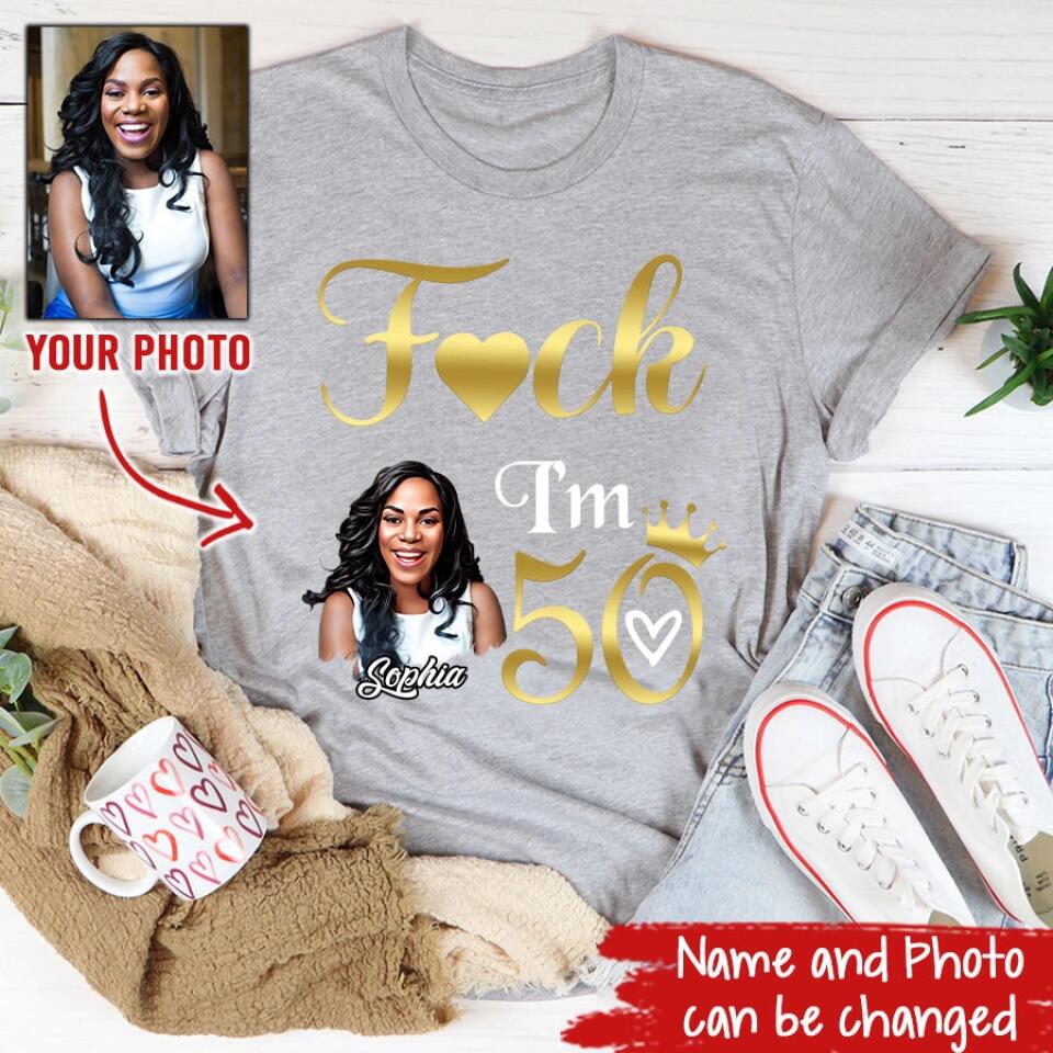 50th Birthday Shirts For Her, Personalised 50th Birthday Gifts, 1973 T Shirt, 50 and Fabulous Shirt, Custom Birthday Shirt