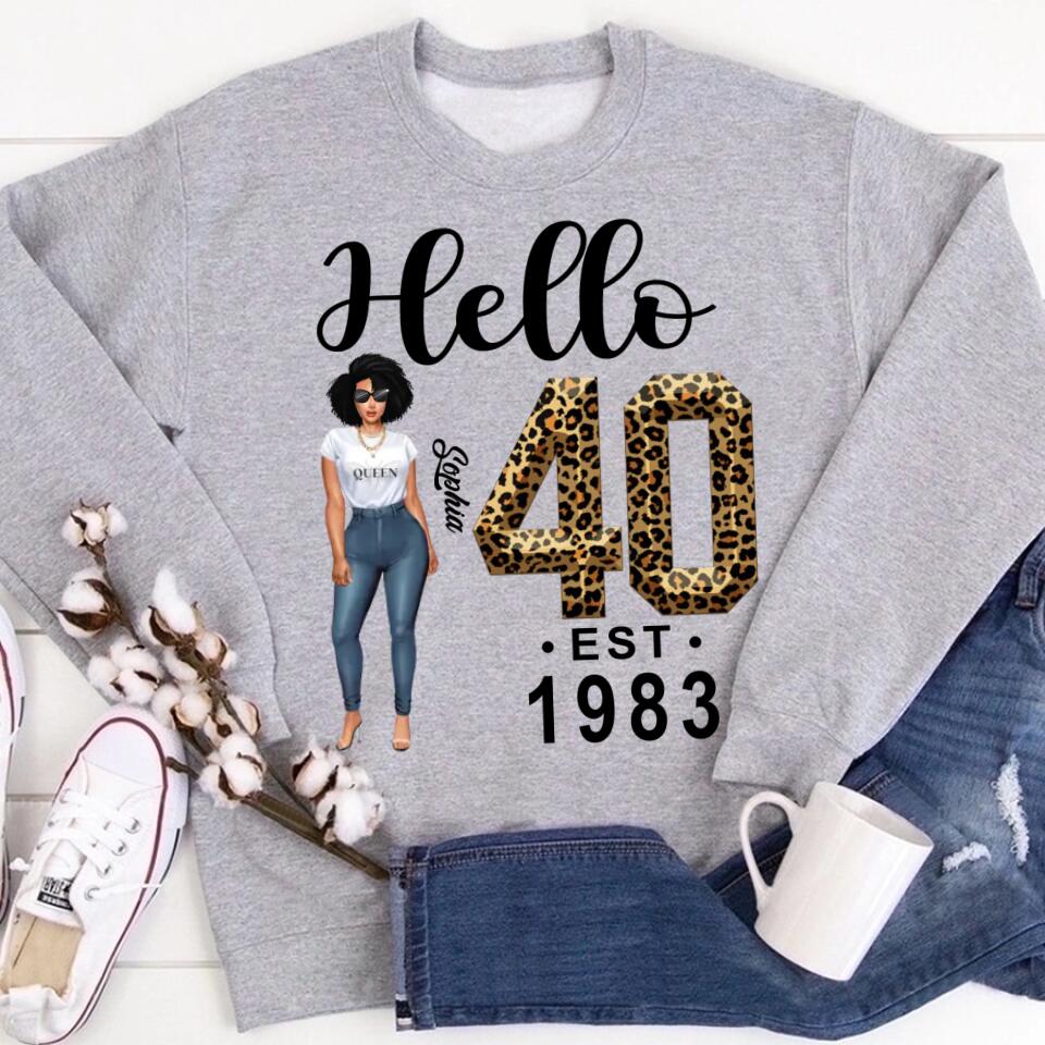 Chapter 40, Fabulous Since 1983 40th Birthday Unique T Shirt For Woman, Custom Birthday Shirt, Her Gifts For 40 Years Old , Turning 40 Birthday Cotton Shirt