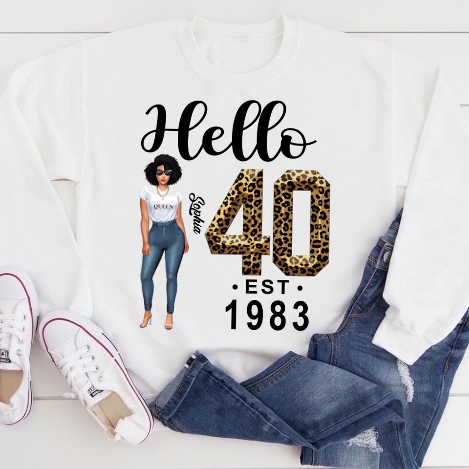 Chapter 40, Fabulous Since 1983 40th Birthday Unique T Shirt For Woman, Custom Birthday Shirt, Her Gifts For 40 Years Old , Turning 40 Birthday Cotton Shirt