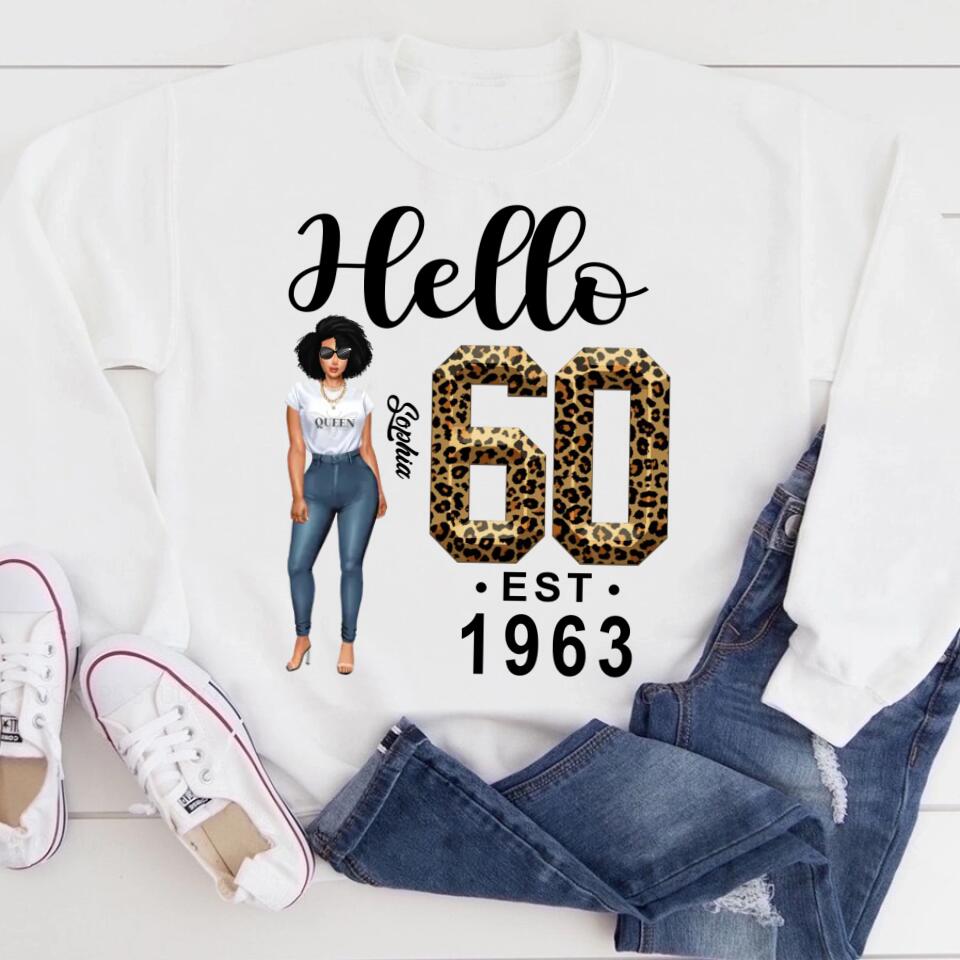 Chapter 60, Fabulous Since 1963 60th Birthday Unique T Shirt For Woman, Custom Birthday Shirt, Her Gifts For 60 Years Old , Turning 60 Birthday Cotton Shirt