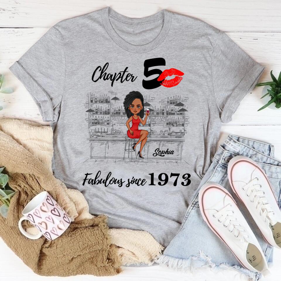 50th Birthday Shirts, Custom Birthday Shirts, Turning 50 Shirt, Gifts For Women Turning 50, 50 And Fabulous Shirt, 1973 Shirt, 50th Birthday Shirts For Her
