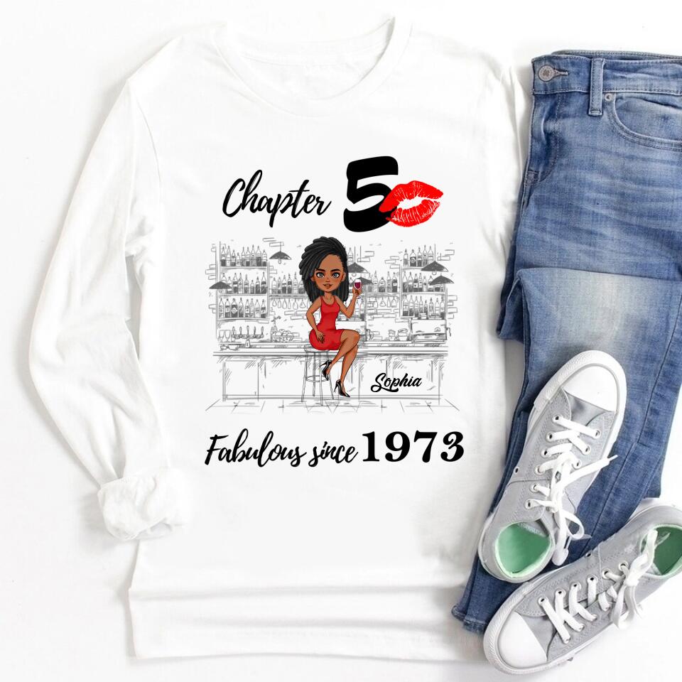 50th Birthday Shirts, Custom Birthday Shirts, Turning 50 Shirt, Gifts For Women Turning 50, 50 And Fabulous Shirt, 1973 Shirt, 50th Birthday Shirts For Her