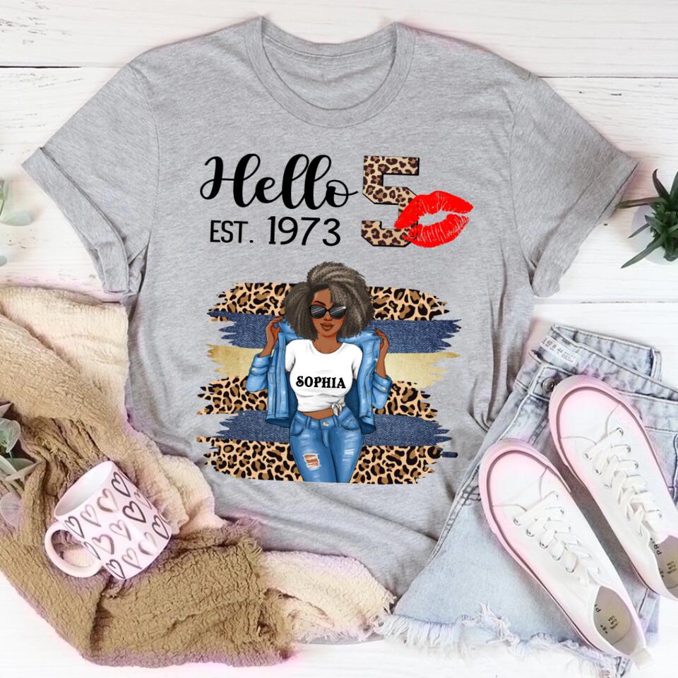 50th Birthday Shirts, Custom Birthday Shirts, Turning 50 Shirt, Gifts For Women Turning 50, 50 And Fabulous Shirt, 1973 Shirt, 50th Birthday Shirts For Her