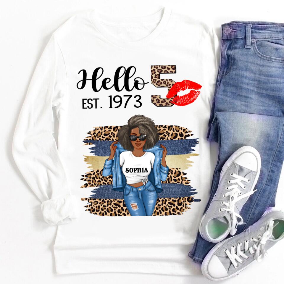 50th Birthday Shirts, Custom Birthday Shirts, Turning 50 Shirt, Gifts For Women Turning 50, 50 And Fabulous Shirt, 1973 Shirt, 50th Birthday Shirts For Her