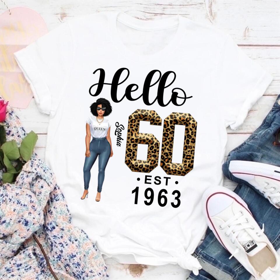 Chapter 60, Fabulous Since 1963 60th Birthday Unique T Shirt For Woman, Custom Birthday Shirt, Her Gifts For 60 Years Old , Turning 60 Birthday Cotton Shirt