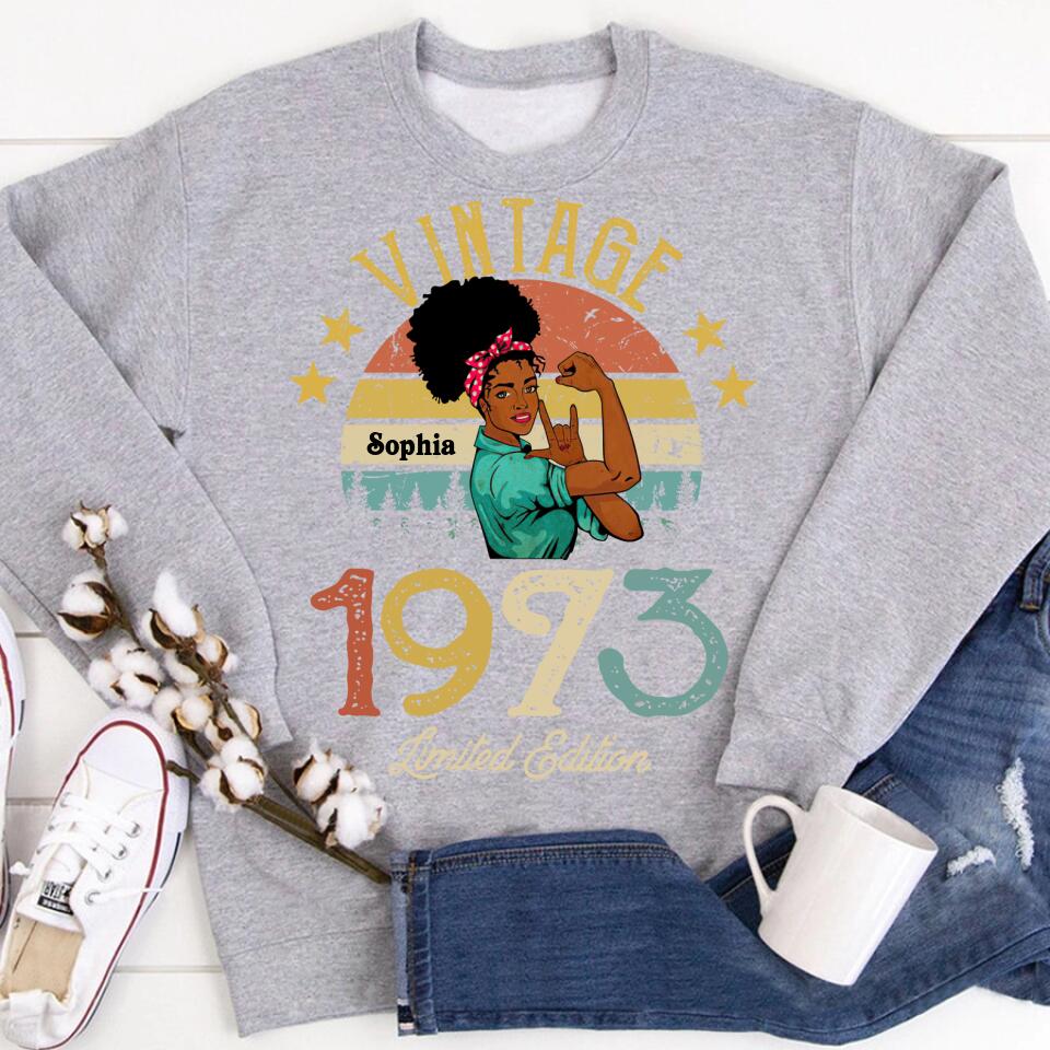 Chapter 50, Fabulous Since 1973 50th Birthday Unique T Shirt For Woman, Custom Birthday shirt, Her Gifts For 50 Years Old, Turning 50 And Fabulous Birthday Cotton Shirt