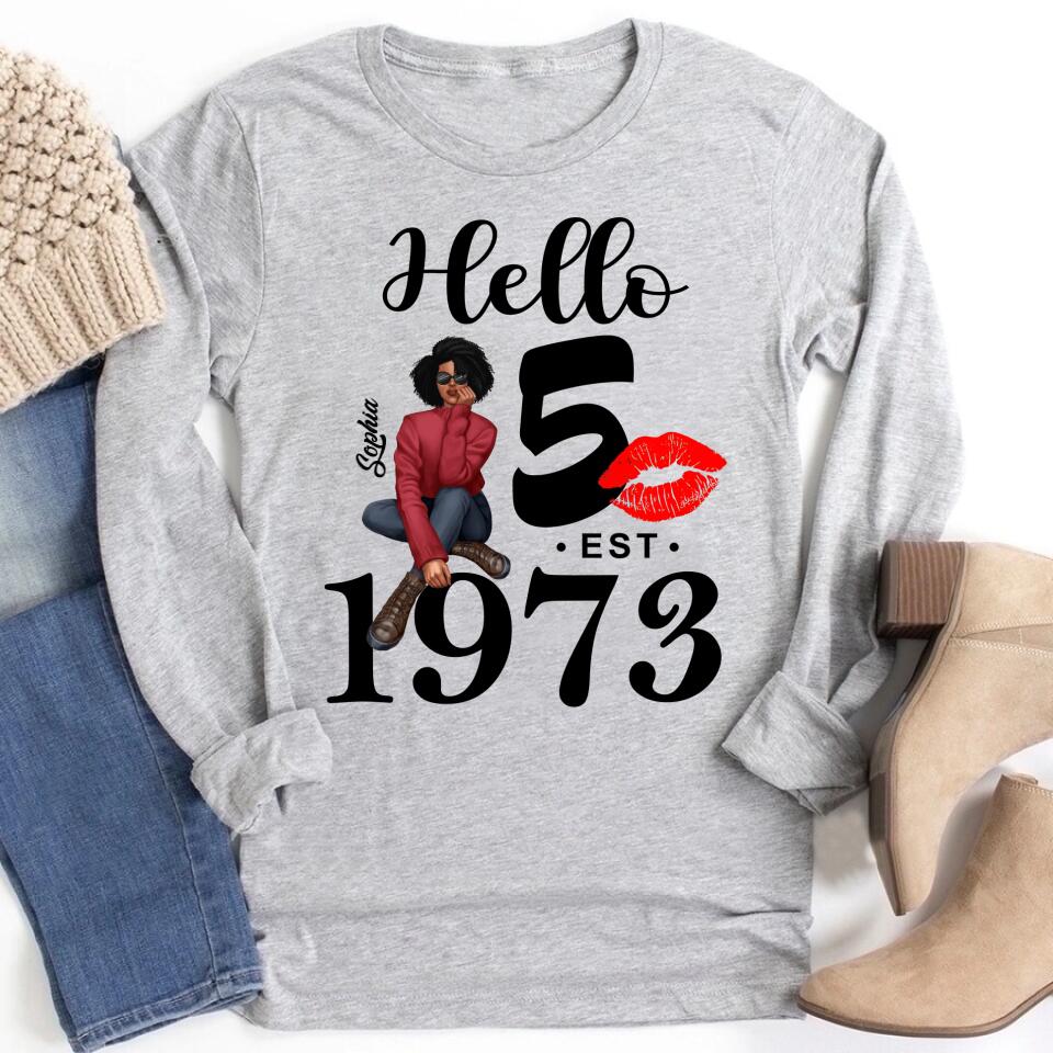 50th Birthday Shirts, Custom Birthday Shirts, Turning 50 Shirt, Gifts For Women Turning 50, 50 And Fabulous Shirt, 1973 Shirt, 50th Birthday Shirts For Her