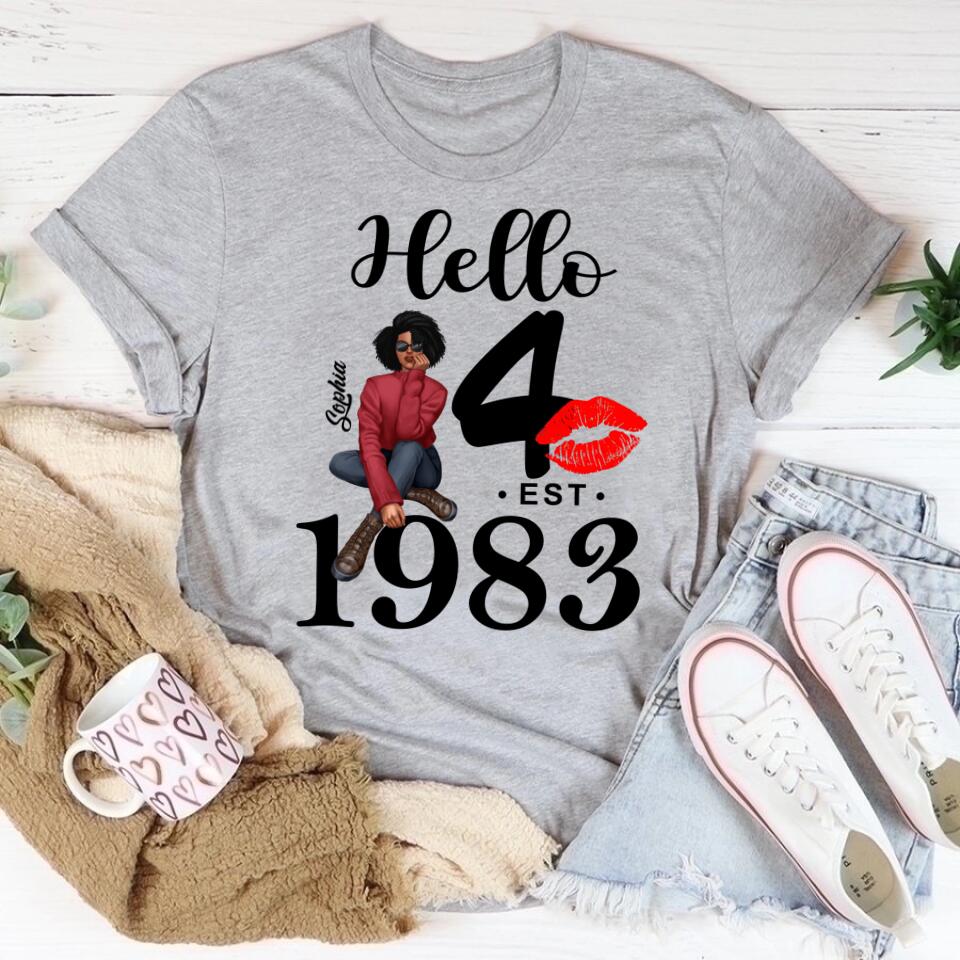 40th Birthday Shirts, Custom Birthday Shirts, Turning 40 Shirt, Gifts For Women Turning 40, 40 And Fabulous Shirt, 1983 Shirt, 40th Birthday Shirts For Her