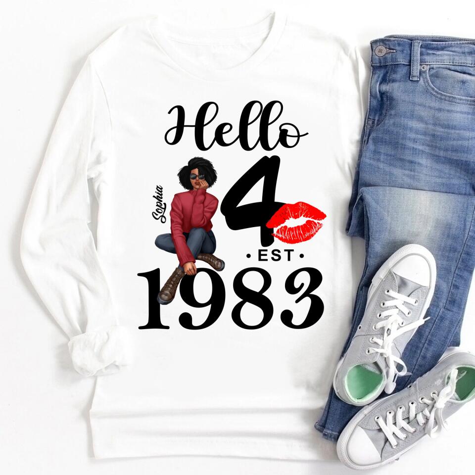 40th Birthday Shirts, Custom Birthday Shirts, Turning 40 Shirt, Gifts For Women Turning 40, 40 And Fabulous Shirt, 1983 Shirt, 40th Birthday Shirts For Her
