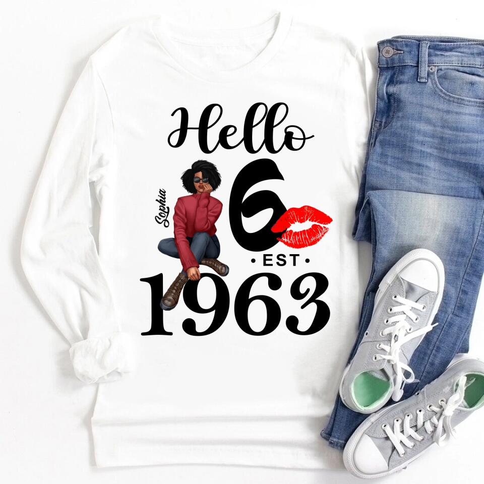 60th Birthday Shirts, Custom Birthday Shirts, Turning 60 Shirt, Gifts For Women Turning 60, 60 And Fabulous Shirt, 1963 Shirt, 60th Birthday Shirts For Her