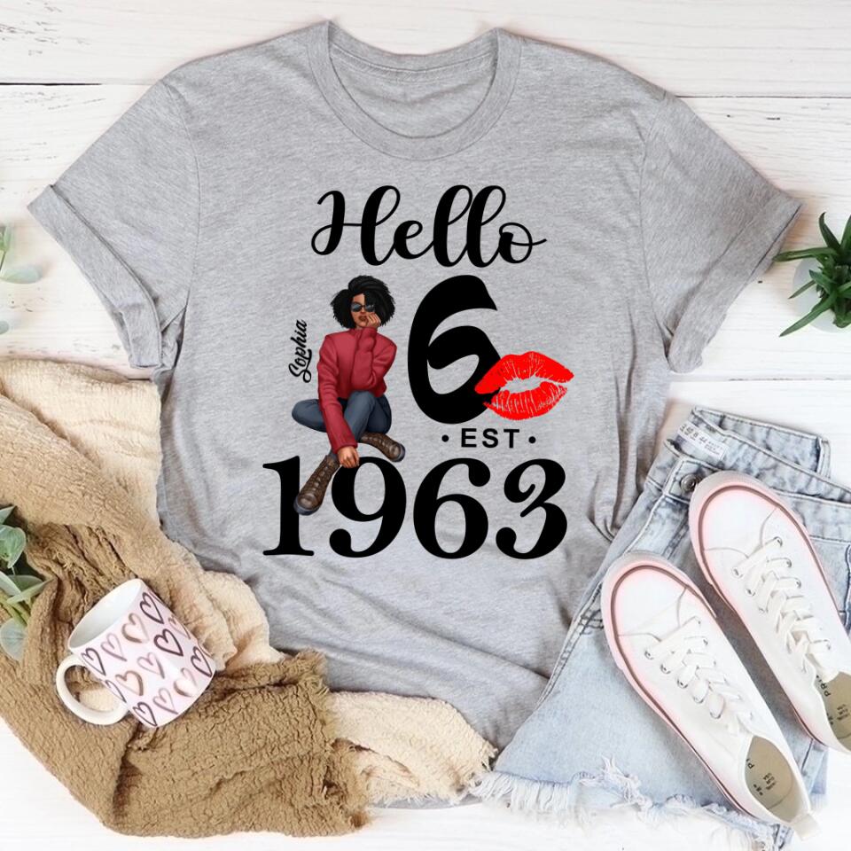 60th Birthday Shirts, Custom Birthday Shirts, Turning 60 Shirt, Gifts For Women Turning 60, 60 And Fabulous Shirt, 1963 Shirt, 60th Birthday Shirts For Her