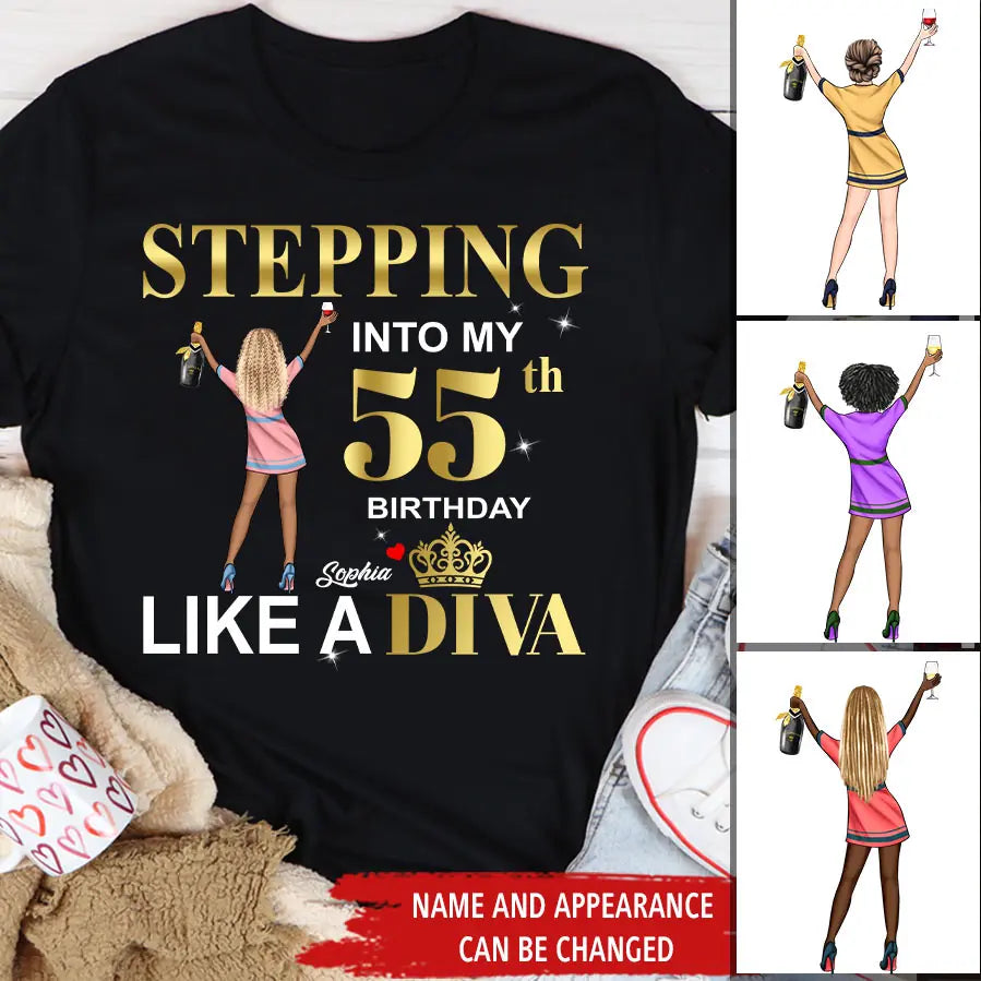 55th Birthday Shirts, Custom Birthday Shirts, Turning 55 Shirt, Gifts For Women Turning 55, 55 And Fabulous Shirt, 1968 Shirt, 55th Birthday Shirts For Her