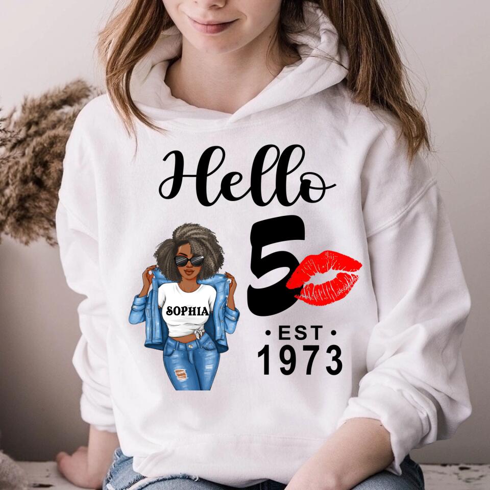 50th Birthday Shirts, Custom Birthday Shirts, Turning 50 Shirt, Gifts For Women Turning 50, 50 And Fabulous Shirt, 1973 Shirt, 50th Birthday Shirts For Her