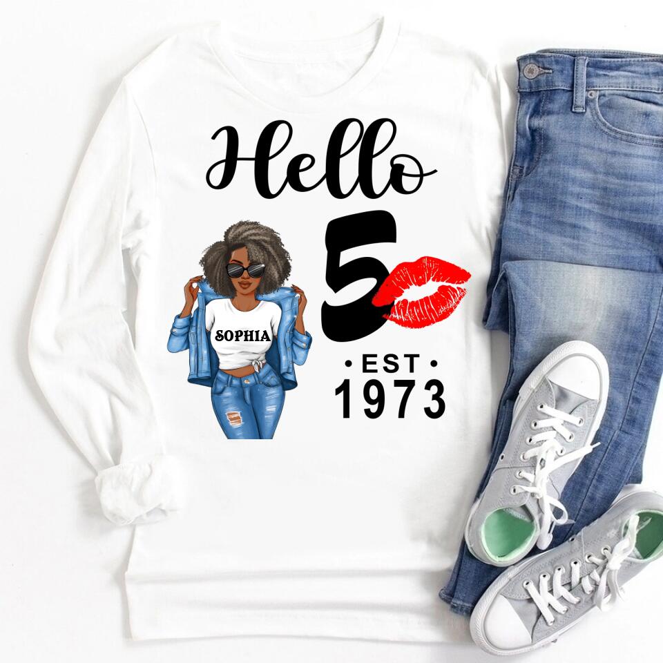 50th Birthday Shirts, Custom Birthday Shirts, Turning 50 Shirt, Gifts For Women Turning 50, 50 And Fabulous Shirt, 1973 Shirt, 50th Birthday Shirts For Her
