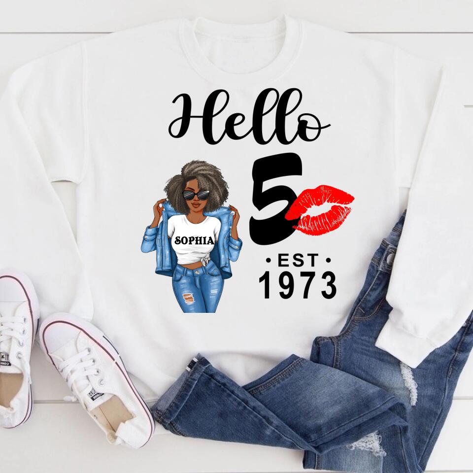 50th Birthday Shirts, Custom Birthday Shirts, Turning 50 Shirt, Gifts For Women Turning 50, 50 And Fabulous Shirt, 1973 Shirt, 50th Birthday Shirts For Her