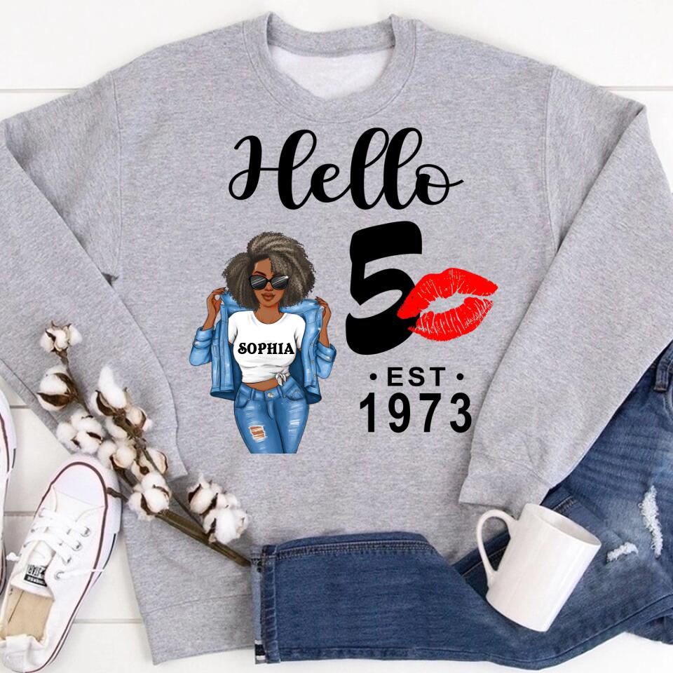 50th Birthday Shirts, Custom Birthday Shirts, Turning 50 Shirt, Gifts For Women Turning 50, 50 And Fabulous Shirt, 1973 Shirt, 50th Birthday Shirts For Her