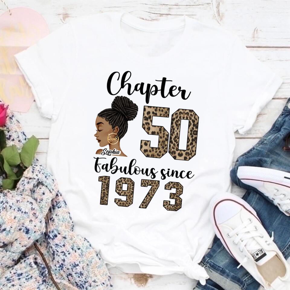 50th Birthday Shirts, Custom Birthday Shirts, Turning 50 Shirt, Gifts For Women Turning 50, 50 And Fabulous Shirt, 1973 Shirt, 50th Birthday Shirts For Her