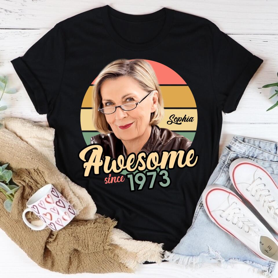 50th Birthday Shirts, Custom Birthday Shirts, Turning 50 Shirt, Gifts For Women Turning 50, 50 And Fabulous Shirt, 1973 Shirt, 50th Birthday Shirts For Her