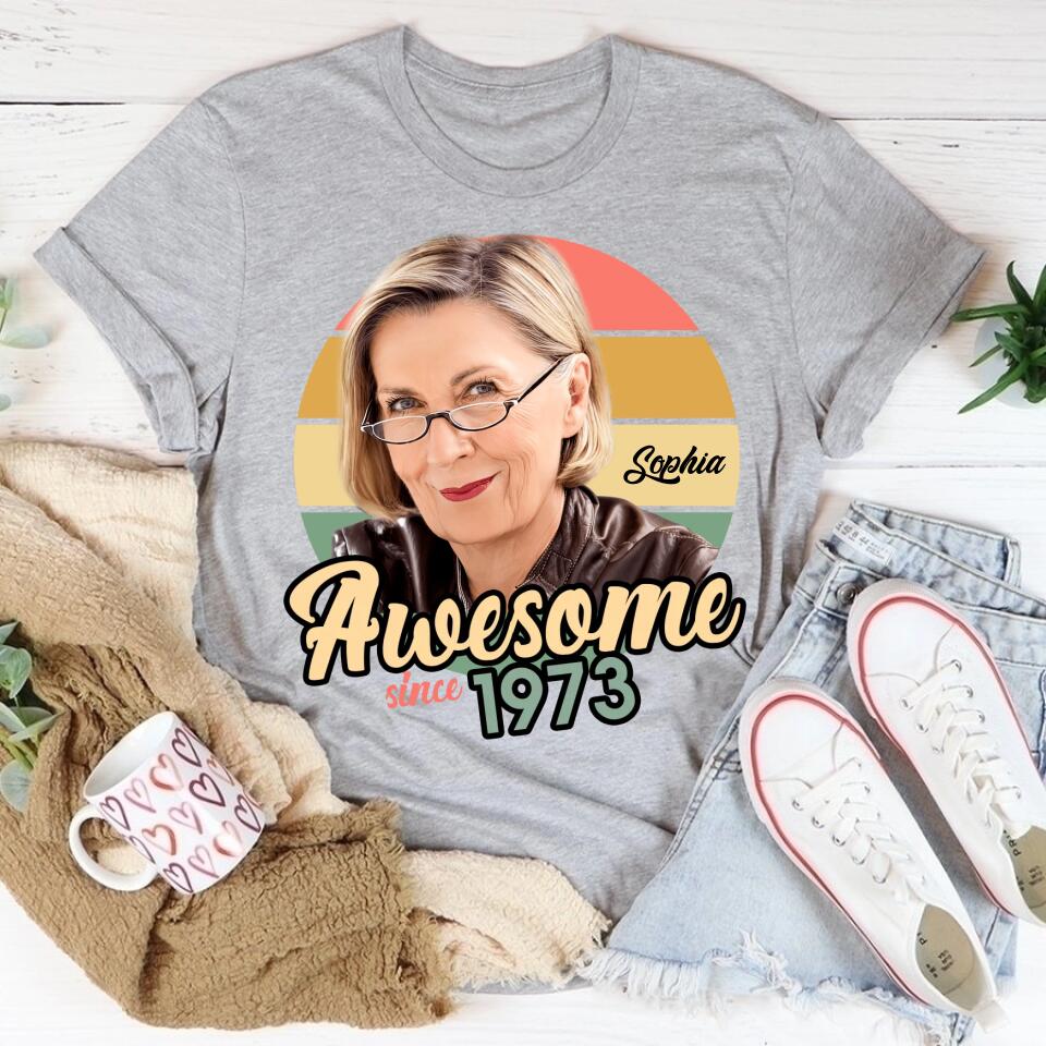 50th Birthday Shirts, Custom Birthday Shirts, Turning 50 Shirt, Gifts For Women Turning 50, 50 And Fabulous Shirt, 1973 Shirt, 50th Birthday Shirts For Her