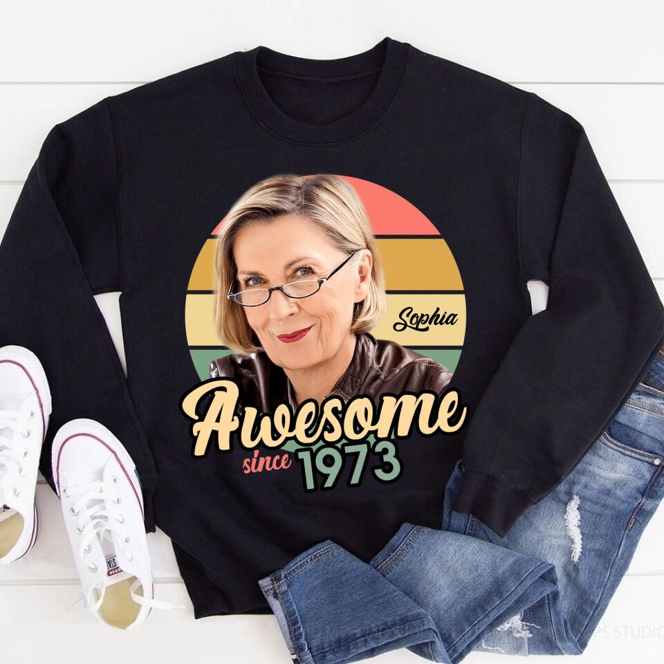 50th Birthday Shirts, Custom Birthday Shirts, Turning 50 Shirt, Gifts For Women Turning 50, 50 And Fabulous Shirt, 1973 Shirt, 50th Birthday Shirts For Her