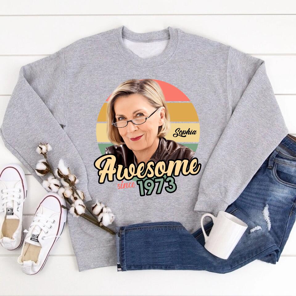 50th Birthday Shirts, Custom Birthday Shirts, Turning 50 Shirt, Gifts For Women Turning 50, 50 And Fabulous Shirt, 1973 Shirt, 50th Birthday Shirts For Her