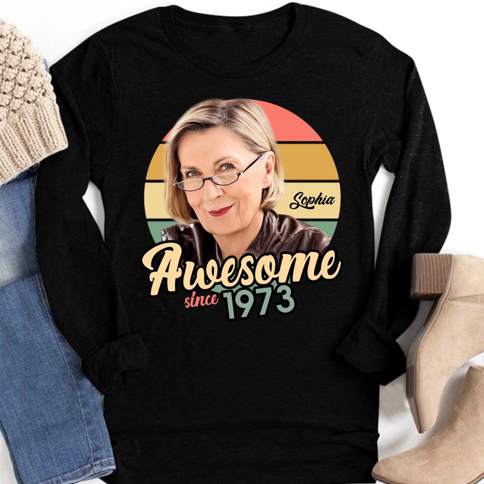 50th Birthday Shirts, Custom Birthday Shirts, Turning 50 Shirt, Gifts For Women Turning 50, 50 And Fabulous Shirt, 1973 Shirt, 50th Birthday Shirts For Her