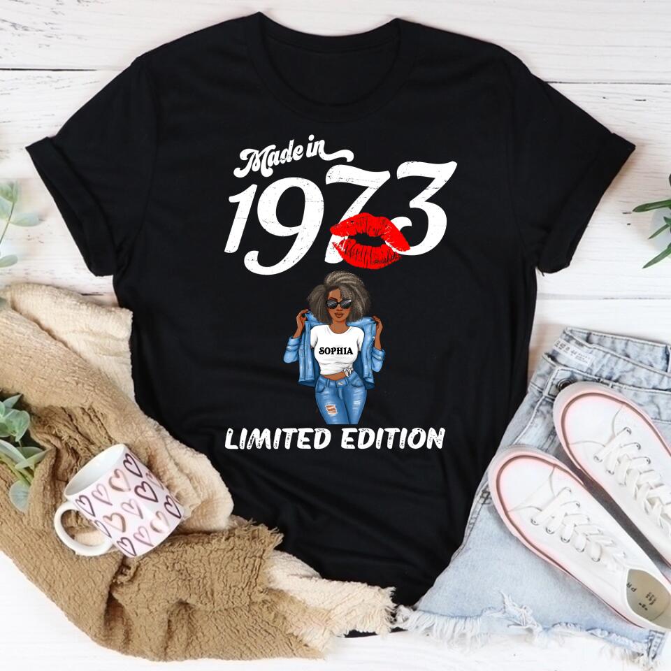 50th Birthday Shirts, Custom Birthday Shirts, Turning 50 Shirt, Gifts For Women Turning 50, 50 And Fabulous Shirt, 1973 Shirt, 50th Birthday Shirts For Her