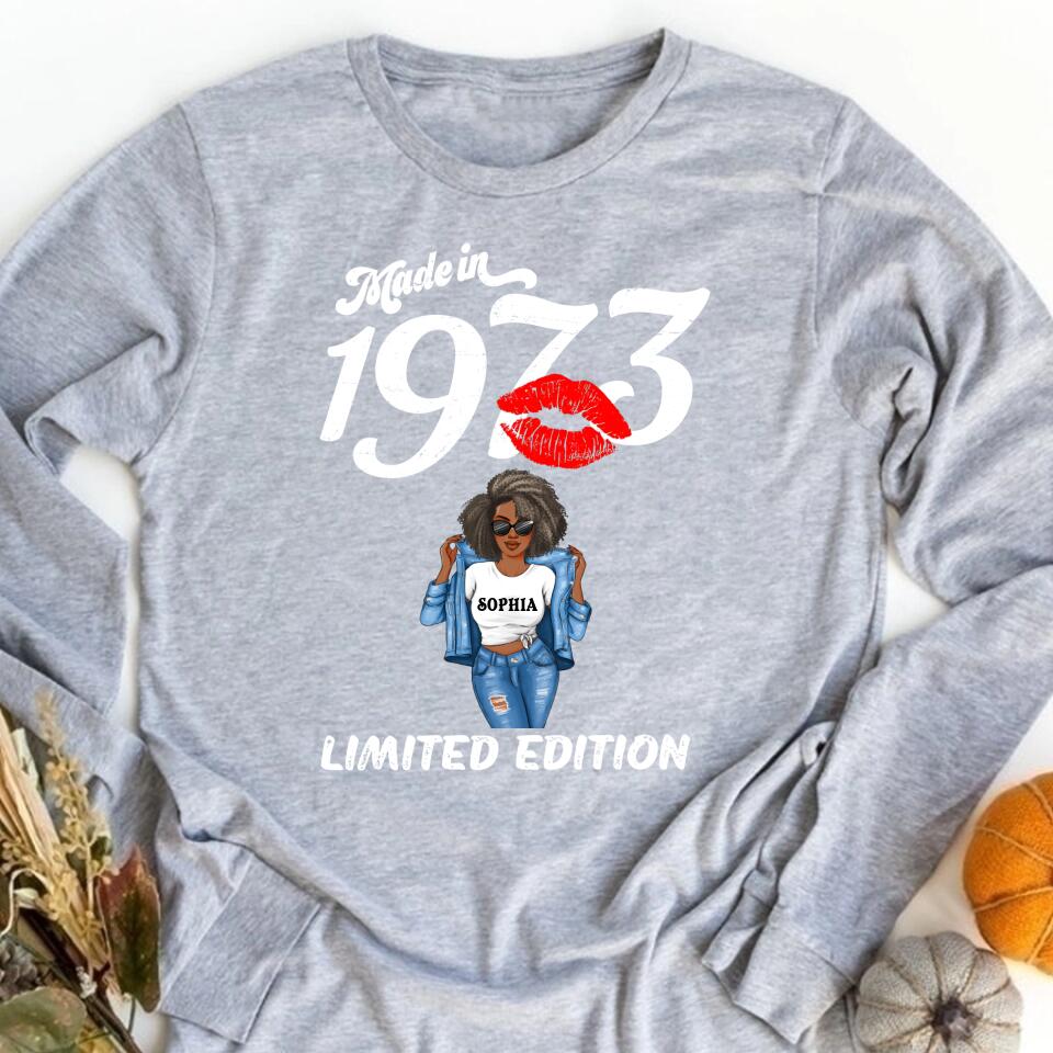 50th Birthday Shirts, Custom Birthday Shirts, Turning 50 Shirt, Gifts For Women Turning 50, 50 And Fabulous Shirt, 1973 Shirt, 50th Birthday Shirts For Her