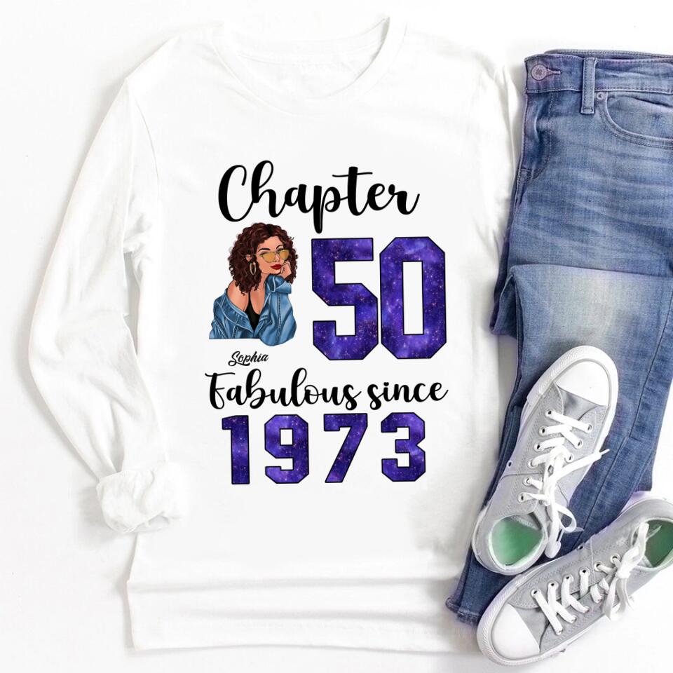 50th Birthday Shirts, Custom Birthday Shirts, Turning 50 Shirt, Gifts For Women Turning 50, 50 And Fabulous Shirt, 1973 Shirt, 50th Birthday Shirts For Her