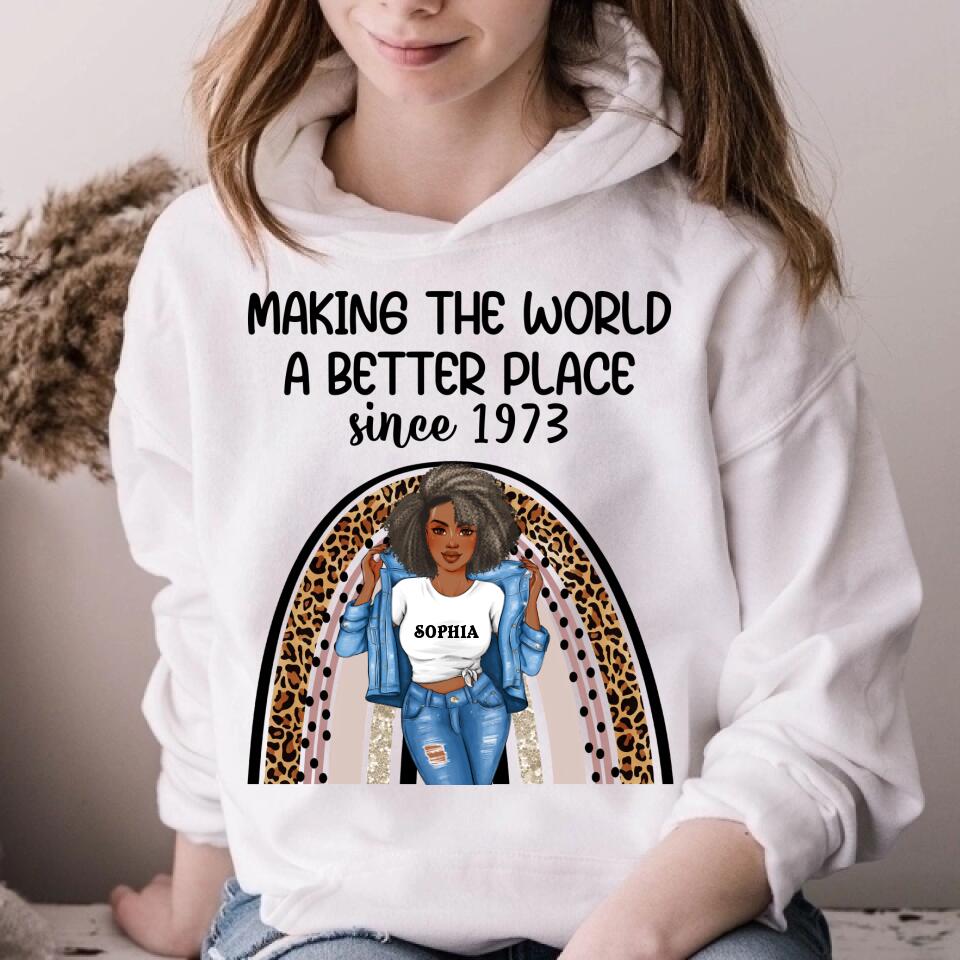 50th Birthday Shirts, Custom Birthday Shirts, Turning 50 Shirt, Gifts For Women Turning 50, 50 And Fabulous Shirt, 1973 Shirt, 50th Birthday Shirts For Her