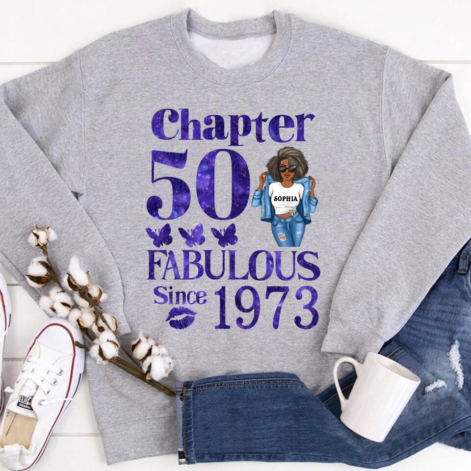 50th Birthday Shirts, Custom Birthday Shirts, Turning 50 Shirt, Gifts For Women Turning 50, 50 And Fabulous Shirt, 1973 Shirt, 50th Birthday Shirts For Her