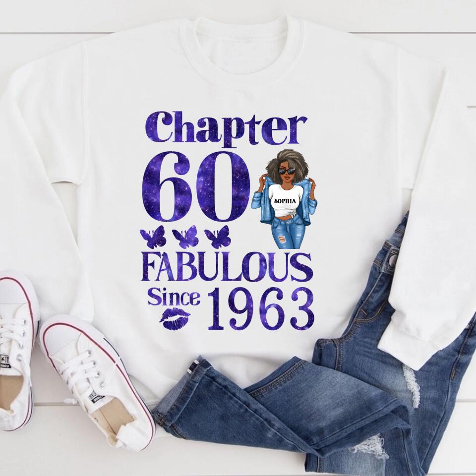 60th Birthday Shirts, Custom Birthday Shirts, Turning 60 Shirt, Gifts For Women Turning 60, 60 And Fabulous Shirt, 1963 Shirt, 60th Birthday Shirts For Her
