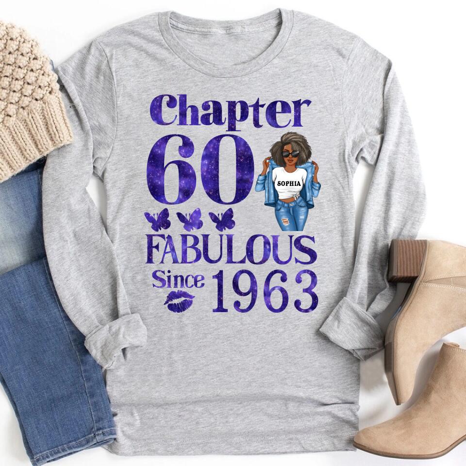 60th Birthday Shirts, Custom Birthday Shirts, Turning 60 Shirt, Gifts For Women Turning 60, 60 And Fabulous Shirt, 1963 Shirt, 60th Birthday Shirts For Her