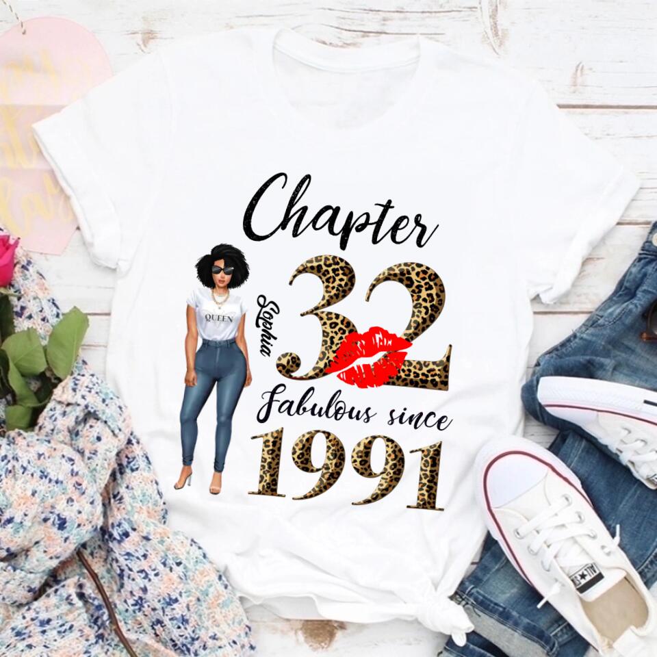 32nd birthday shirts for her, Personalised 32nd birthday gifts, 1991 t shirt, 32 and fabulous shirt, 32nd birthday shirt ideas, gift ideas 32nd birthday woman