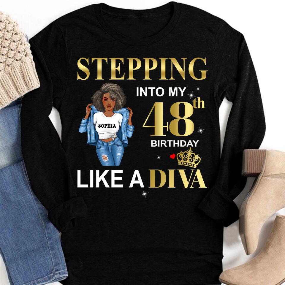 48th Birthday Shirts, Custom Birthday Shirts, Turning 48 Shirt, Gifts For Women Turning 48, 48 And Fabulous Shirt, 1975 Shirt, 48th Birthday Shirts For Her